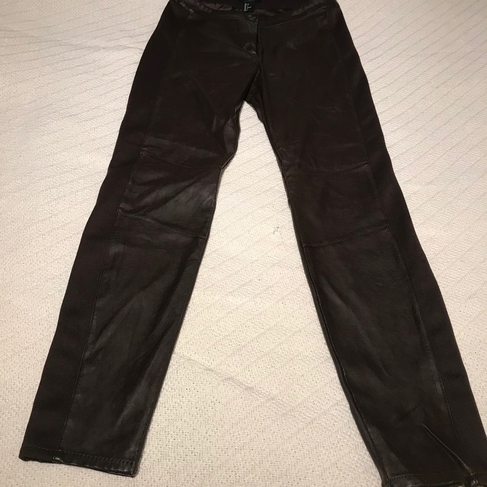 H & M faux leather pants size 4